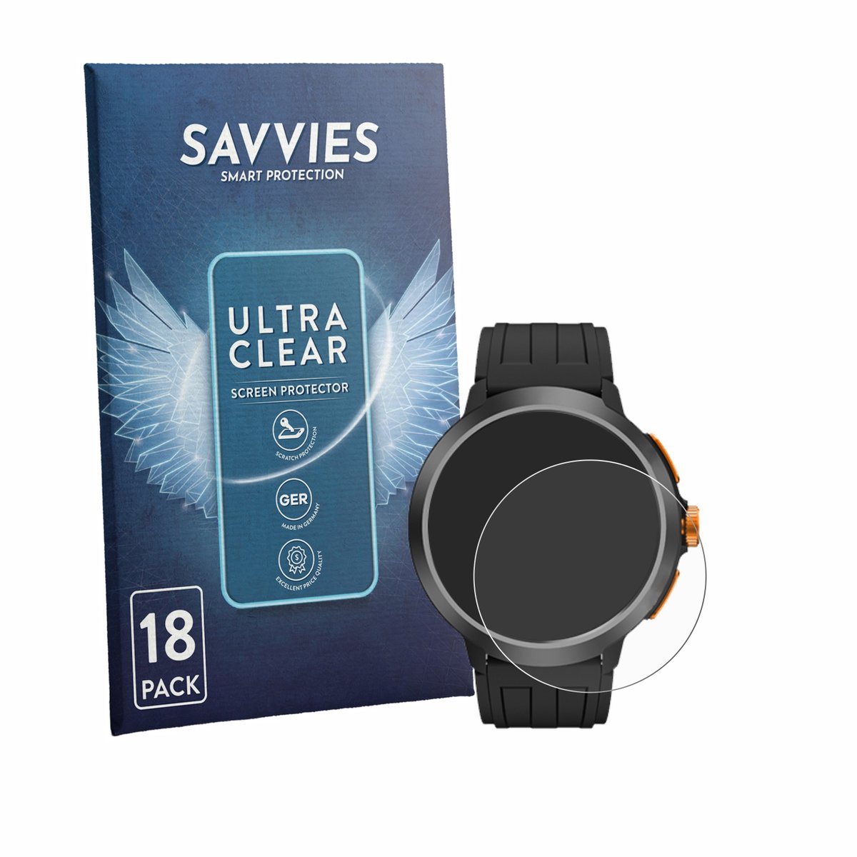 Savvies - Screenprotector voor Cubot BeatBox - Folie Beschermfolie transparant 18 Stuks