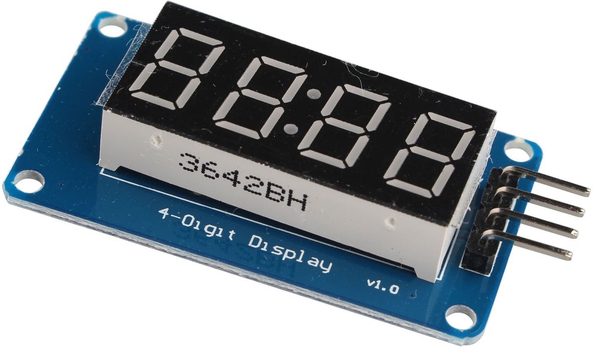 TM1637 LED Digitale Klokmodule – 4 Digit Display met Instelbare Helderheid voor Arduino