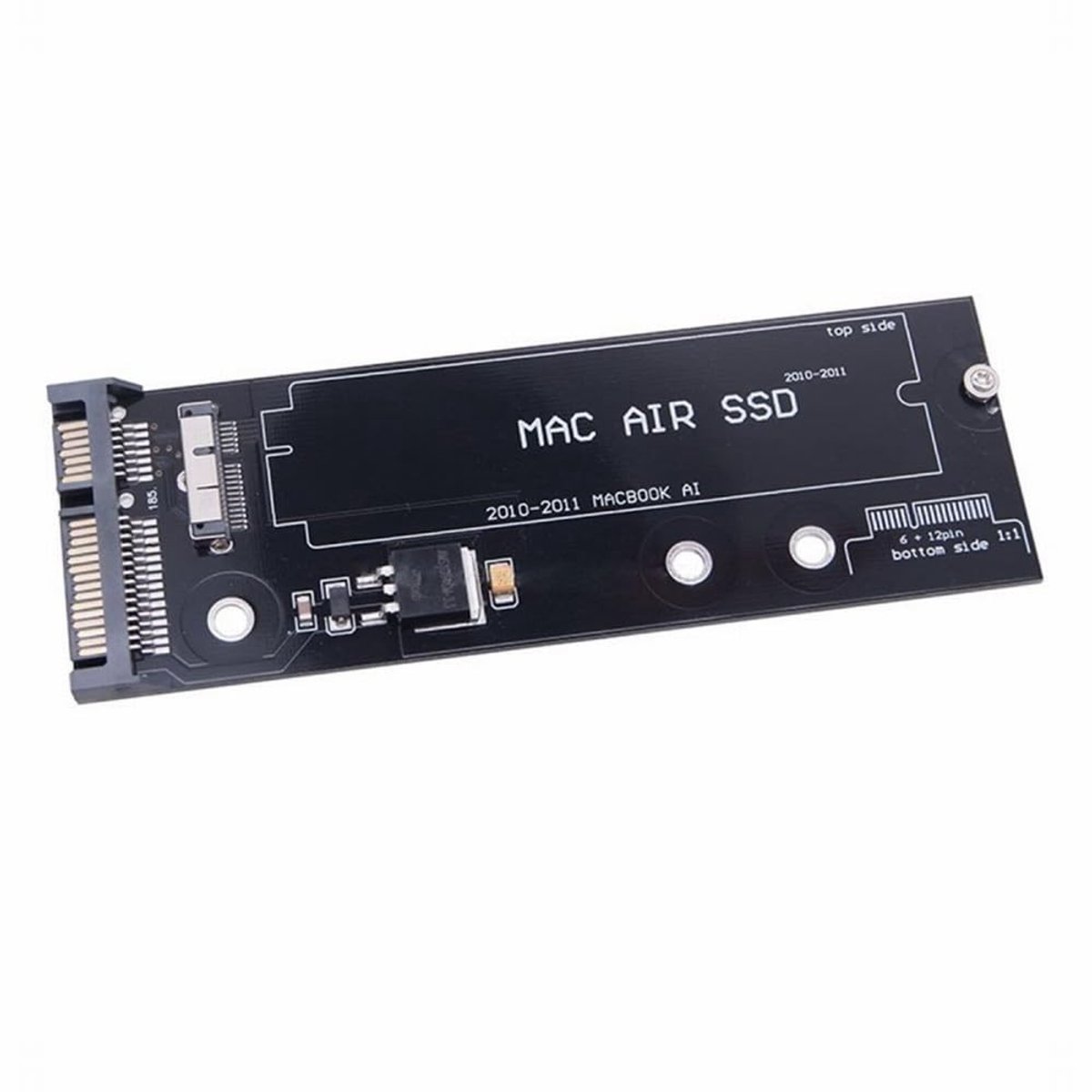 aladdien - HDD SATA Adapter - 12 + 6 Pin SSD Converter - Geschikt voor MacBook Air 2010-2011 - Snelle dataoverdracht - Betrouwbare verbinding - Eenv...