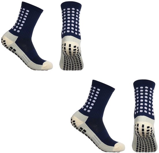 TRIXES Non-slip Sportsokken - Navy Blauw & Wit voor Yoga, Pilates en Actieve Sporten — afbeelding 3