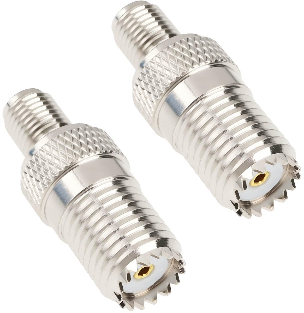 SPHProducts - Mini-UHF naar SMA Vrouwelijke Adapters - Betrouwbare Antenne Coax Connecties - 2 Stuks - Handie Talkie Accessoires - Perfect voor Communi...