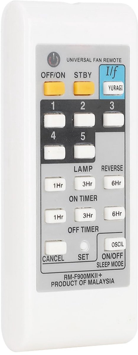 aladdien - Universele Afstandsbediening - Geschikt voor Ventilatoren - Eenvoudige bediening - Elektrische Fan Remote Control - Compatibel met divers...