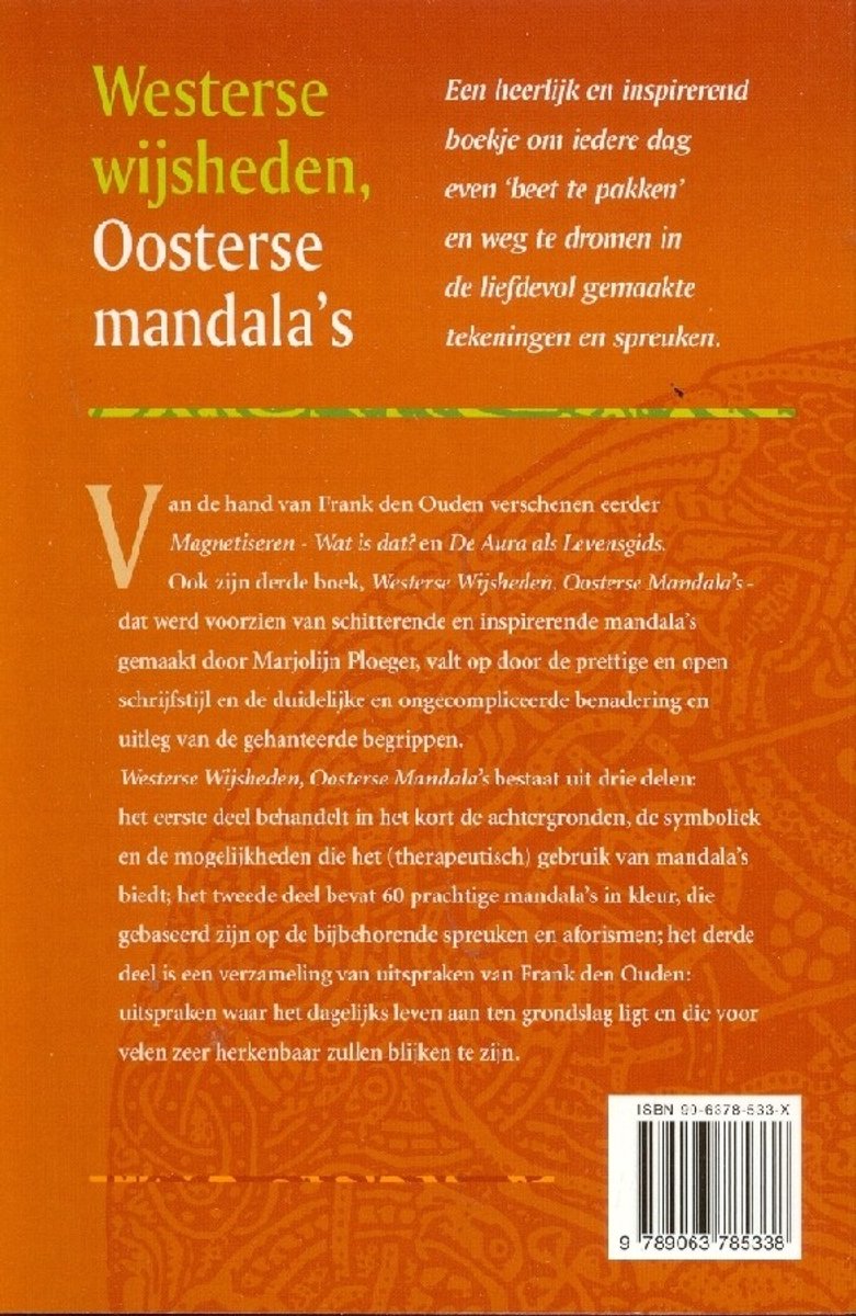 Westerse wijsheden, Oosterse mandala's - back cover