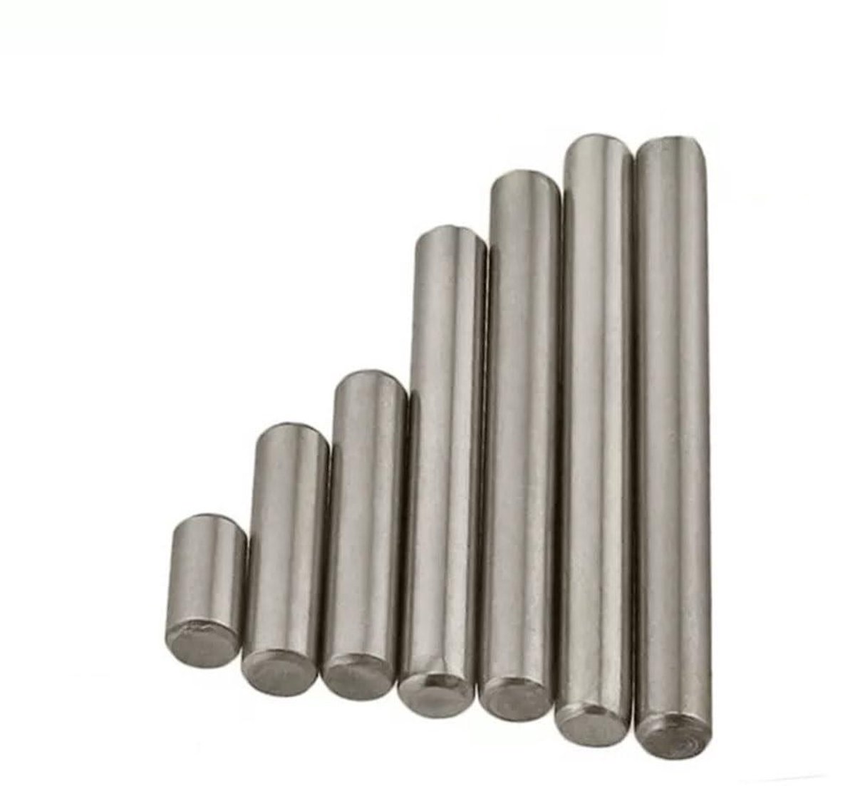 Plaatsingspluggen - Paskegels - Meubelmontage - Roestvrij staal - M8 x 18 MM - Zilver