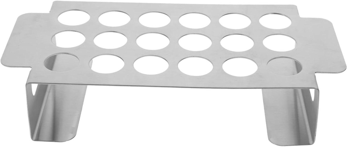 Kippenpoot Rek - Grillhouder - Barbecueën - Gemakkelijk Schoon - 25 cm - Zilver