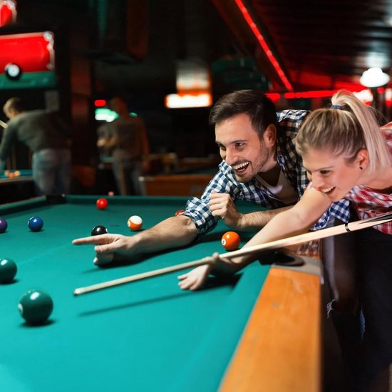 Biljartkeu - Poolstick - Spel Verbeteren - Esdoorn Constructie - 140 cm - Natuurlijk — afbeelding 3