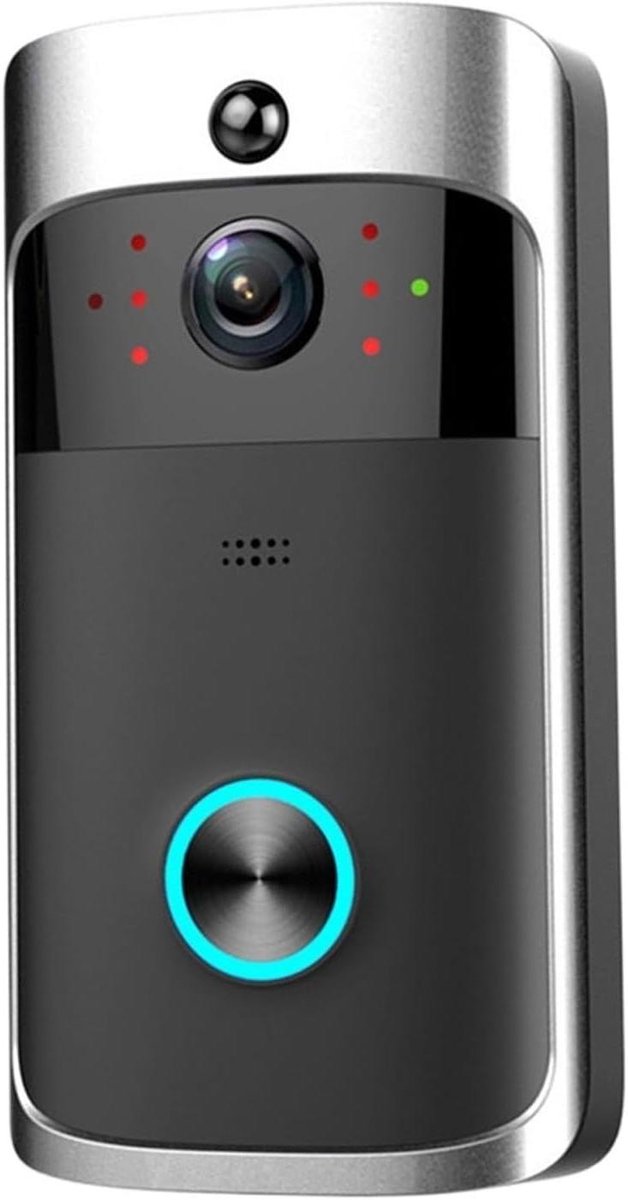 Videodeurbel Wifi - Slimme Camera - Huisbeveiliging - Tweeweg Gesprek - 720P HD - Zwart
