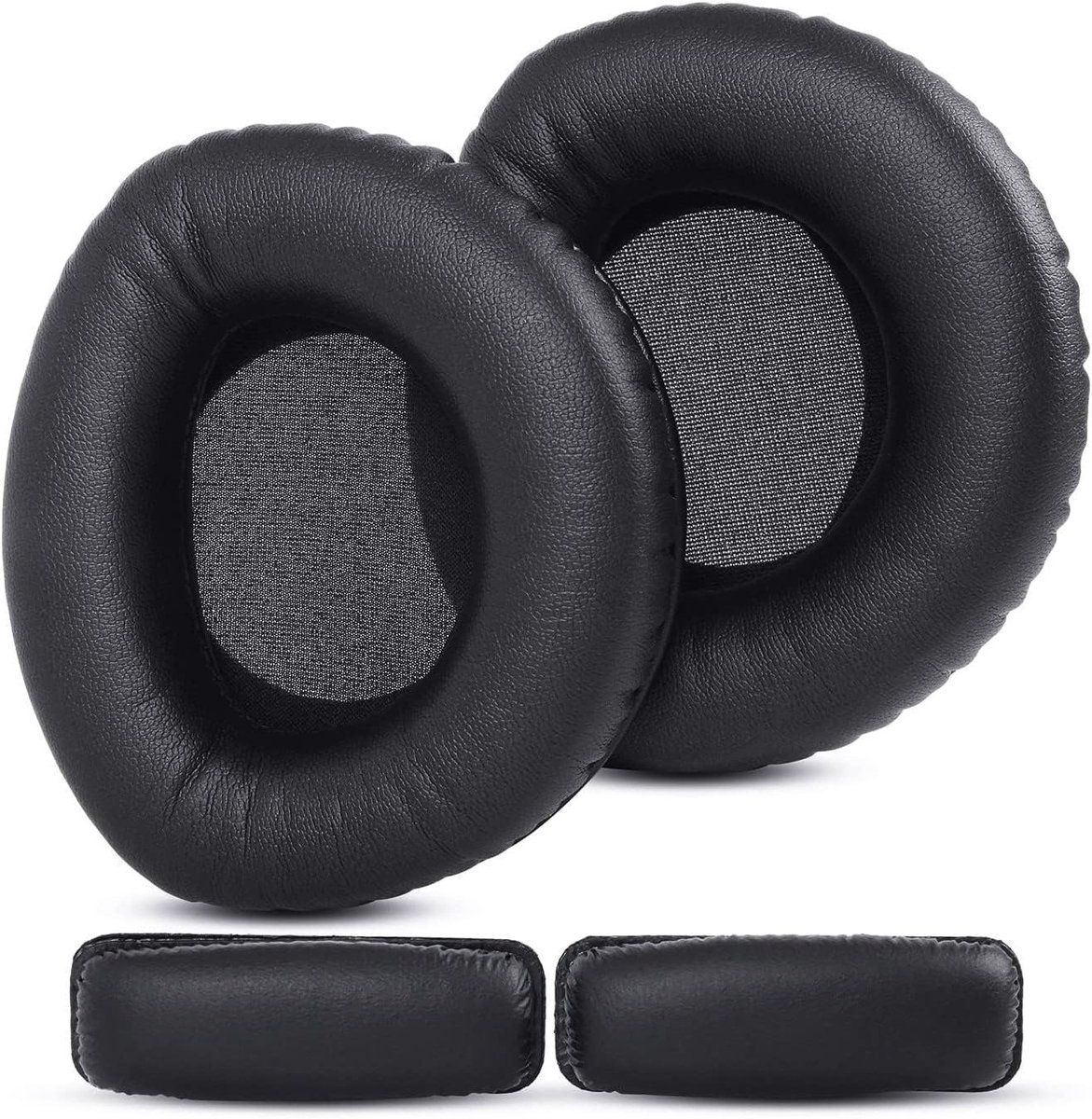 Vervangende oorkussens van kunstleer voor Sennheiser draadloze hoofdtelefoons HDR160, HDR170, RS160 en RS180 met optimale geluidsisolatie en comfort