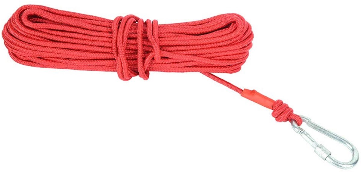 Allecto - Magnet Fishing Touw - Sterk en Duurzaam voor Schatzoeken - 20m - Geschikt voor Buitenactiviteiten - Kleur - Hoogwaardige kwaliteit