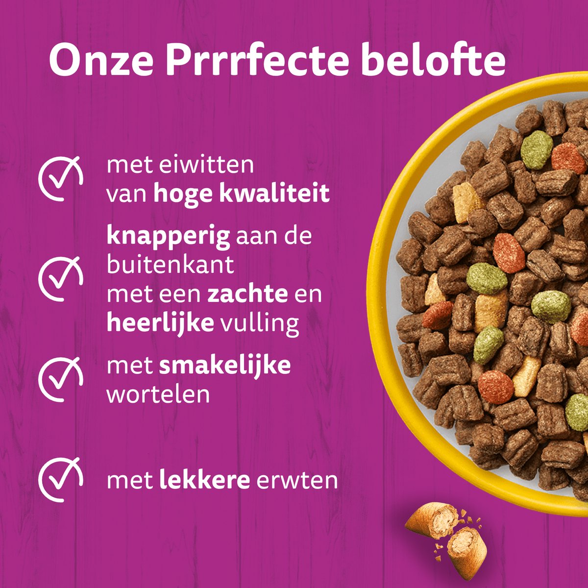 Whiskas Adult 1+ kattenbrokken kip 3 x 3,8 kg thumbnail 2