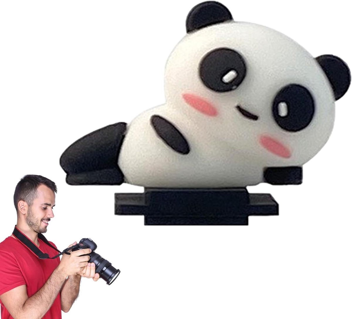 Hot Shoe Cover - Camera Beschermkap - Camera Beschermen - Cartoon Stijl - 7 x 3 x 6.5 cm - Panda