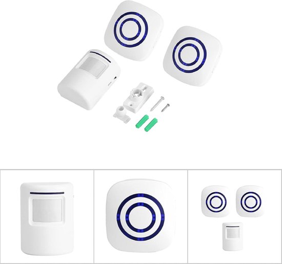OmGoods - Dailygoody - Draadloze Deurbel - Bewegingssensor - 38 Melodieën en LED Indicatoren - Geschikt voor Buiten - Draadloze installaties - Voor extra veilig... — afbeelding 3