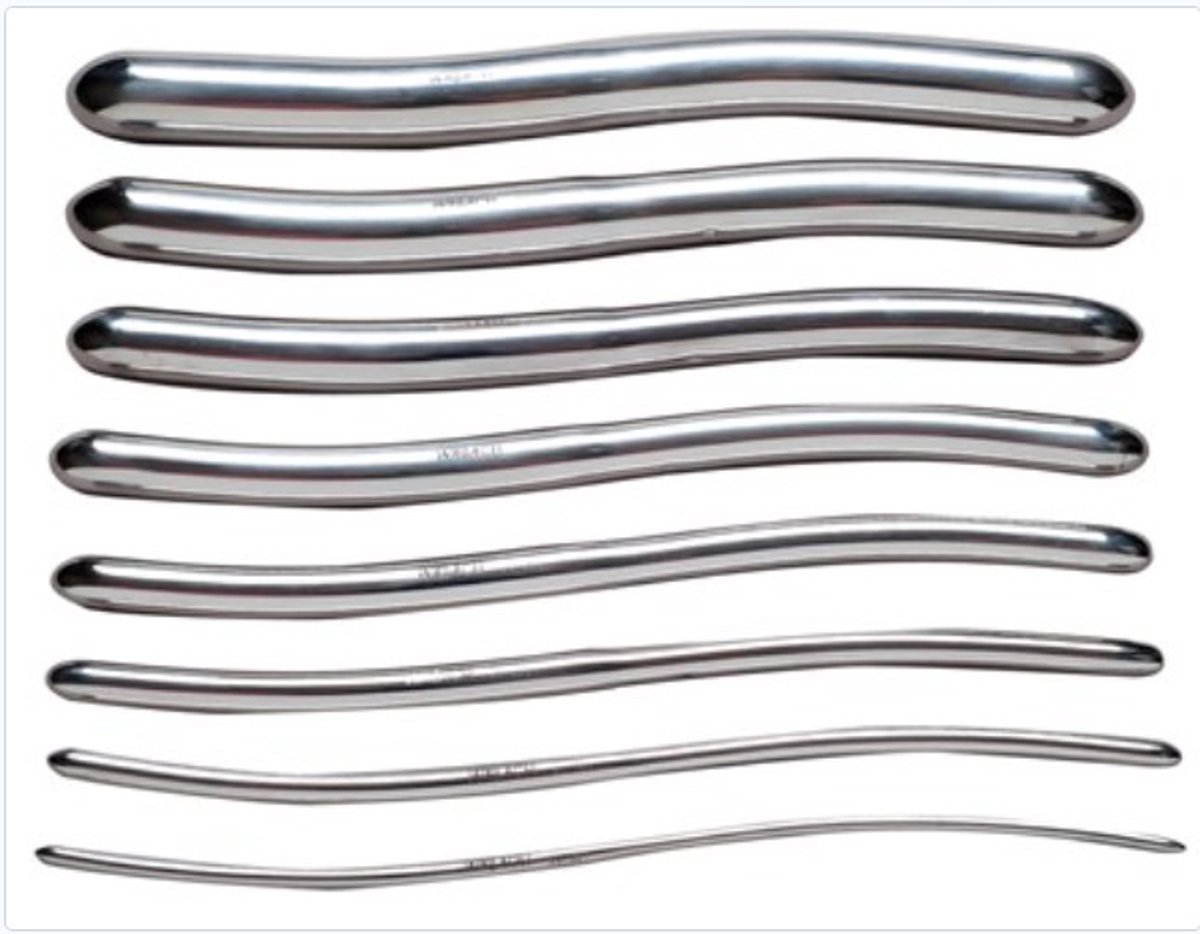 Belux Surgical Instruments / Hegar Metalen Dilator Set - 8 Stuks