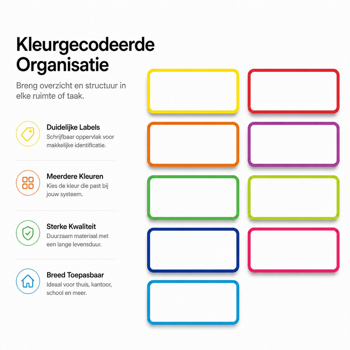 BOTC Scrum magneten - Whiteboard Magneten - 54 delig - 8x3 cm - voor Whiteboard, Magneetbord, Memobord of Magnetisch Tekenbord - Herschrijfbare Magneten op Koelkast — afbeelding 4