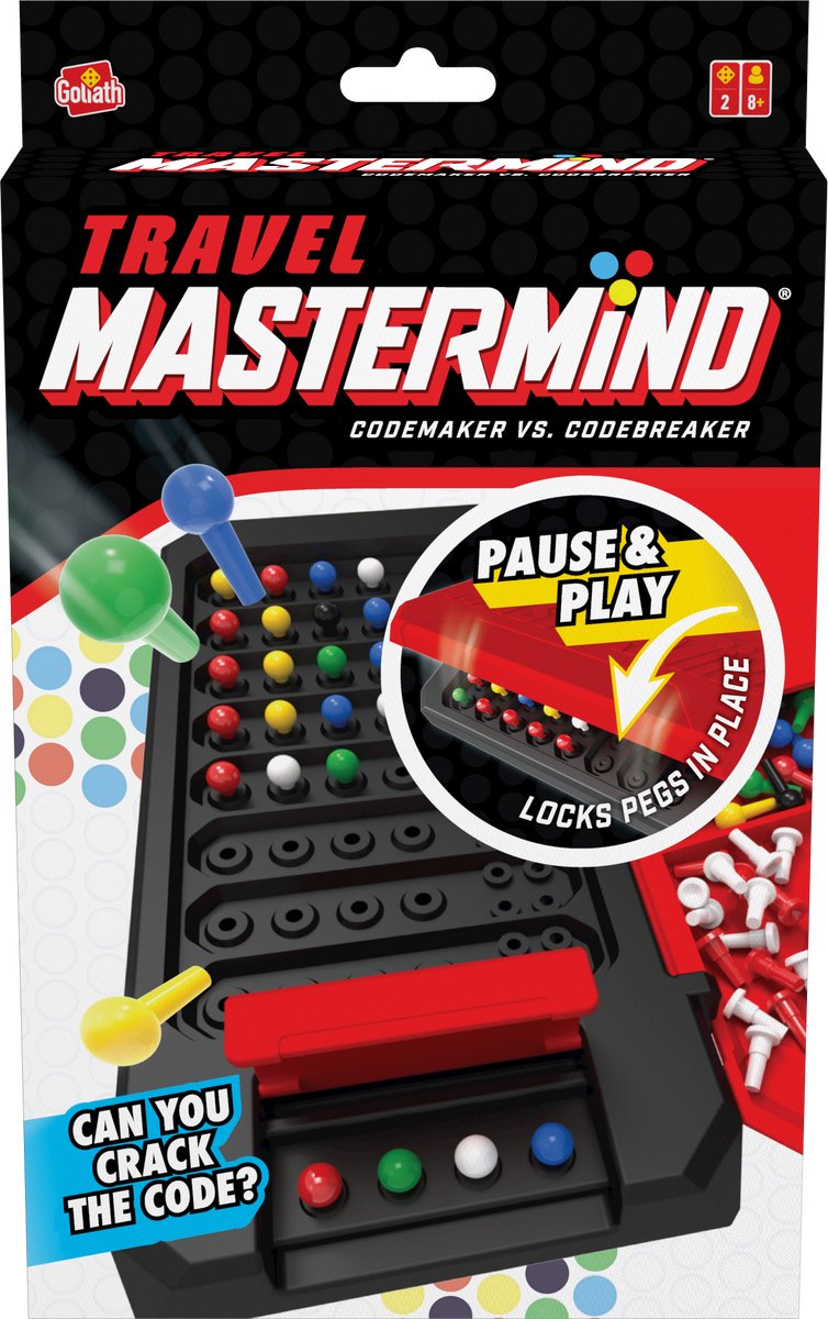 Goliath Mastermind Travel – Bordspel – Reisspel – Kraak de code!