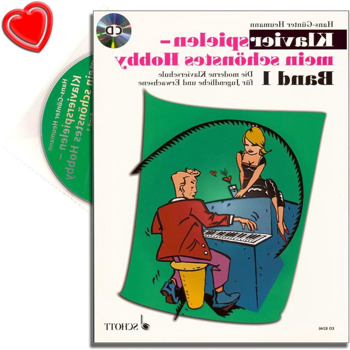 Pianoboek - Muziekles - Beginners Leren - Inclusief CD - 30 x 229 x 2 cm - Niet gespecificeerd