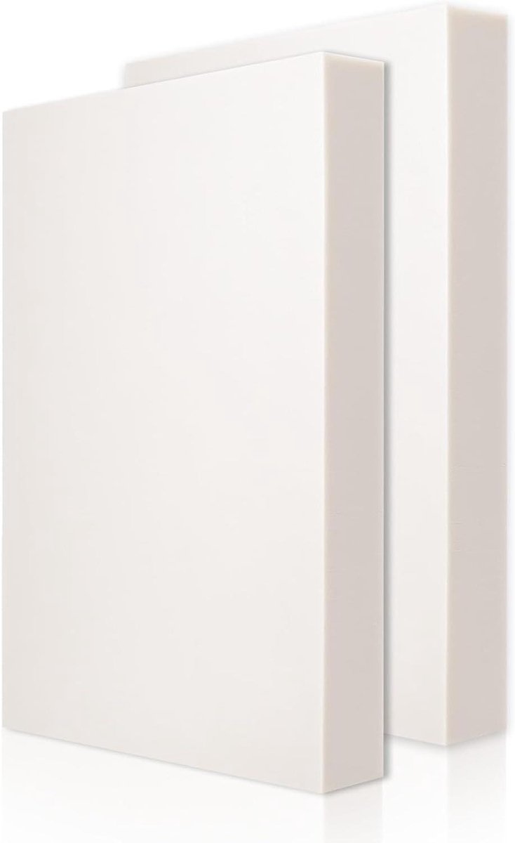 Schuimplaat Hoge Dichtheid - Polystyreen Platen - Doe-het-zelf Projecten - Waterdicht Gesloten Celschuim - 2 stuks 39 cm - Wit