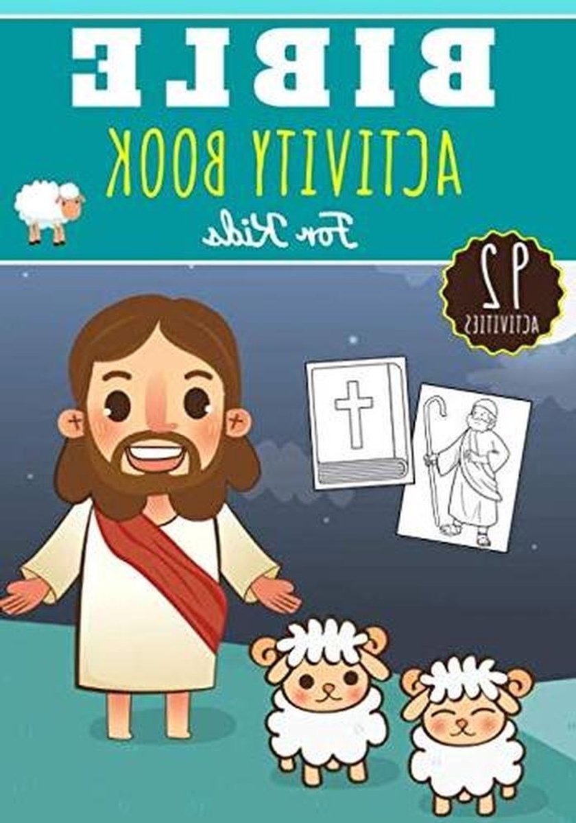 Bijbel Activiteitenboek - Kinderspelletjes Boek - Kinderen Leren - 92 Spelletjes Puzzels - 99 Pagina's - Kleurrijk