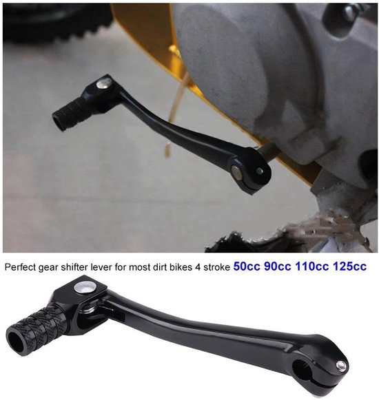 Motor Versnellingspook - Schakelhendel Opvouwbaar - Motorcross ATV - CNC Aluminium Gemaakt - 155 mm Lengte - Zwart — afbeelding 5