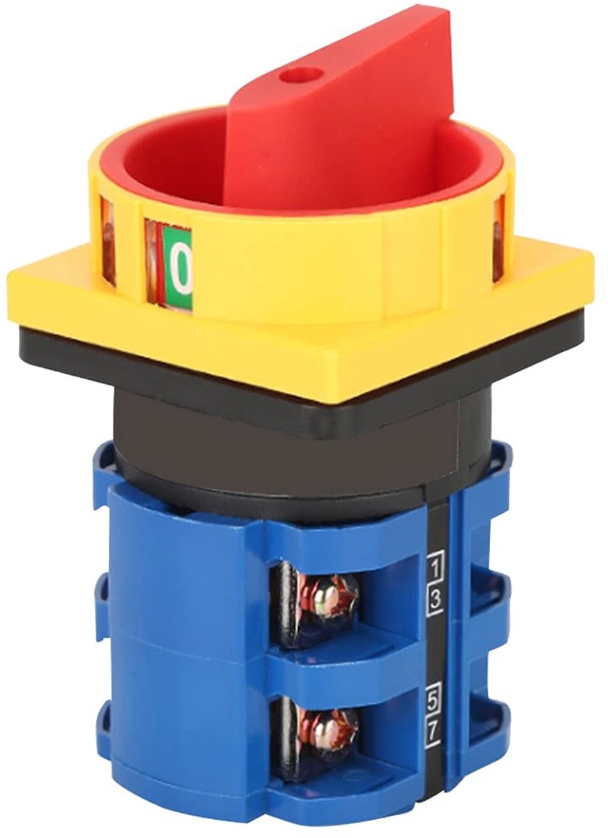 aladdien - Universele Rotary Cam Changeover Schakelaar - 380V 63A - Duurzaam en Betrouwbaar - Geschikt voor Professioneel Gebruik - Flexibele Bedien..