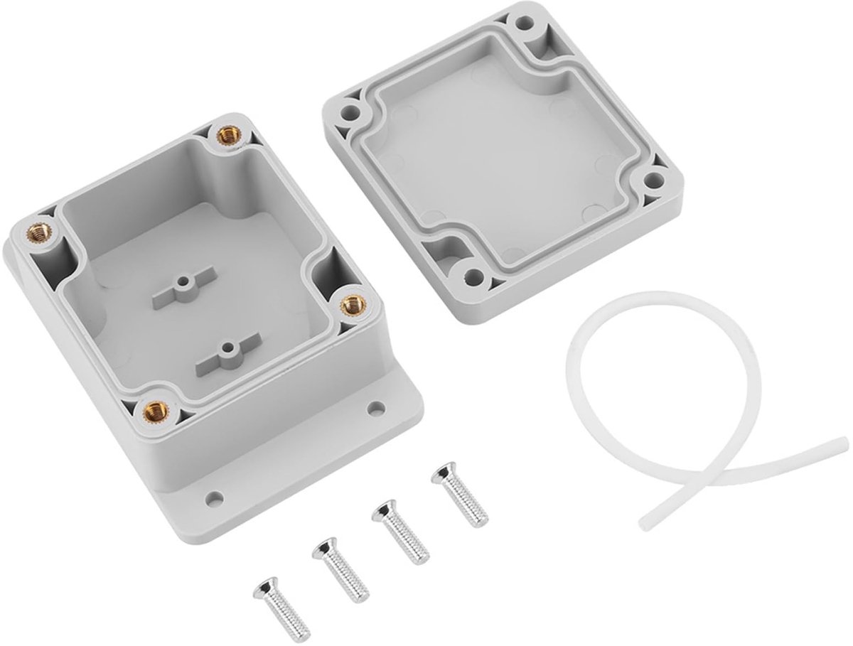 Allecto - IP65 ABS behuizing - Waterdichte verbindingdoos - 200 x 120 x 75 mm - Technisch huis - Elektrische aansluitdoos - Geschikt voor diverse t...