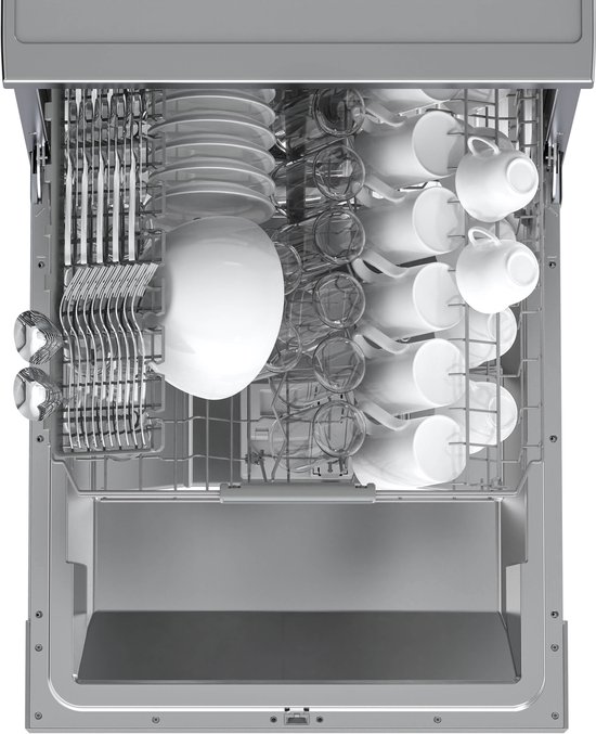 Inventum VVW6036AS Vaatwasser - 14 couverts - Bestekmand - 44 dB - 7 programma's - Deur opent automatisch - Startuitstel - Energielabel C - Vrijstaand - RVS