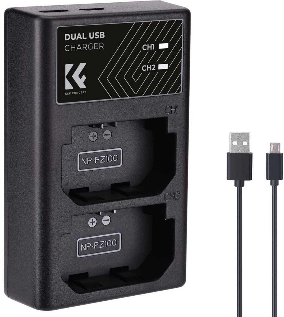 K&F Concept Dubbele batterijlader Sony NP-FZ100