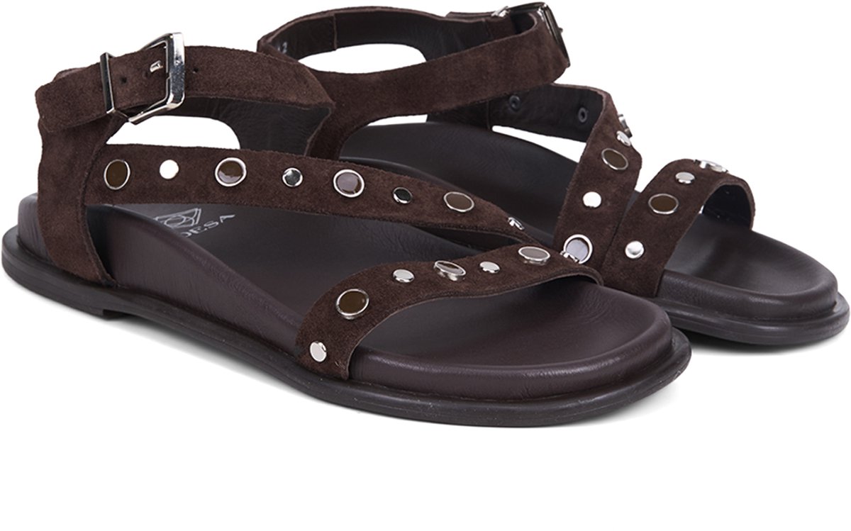 DESA Sandalen Suède Vrouwen Schoenpunt: Nez ouvert Bruin