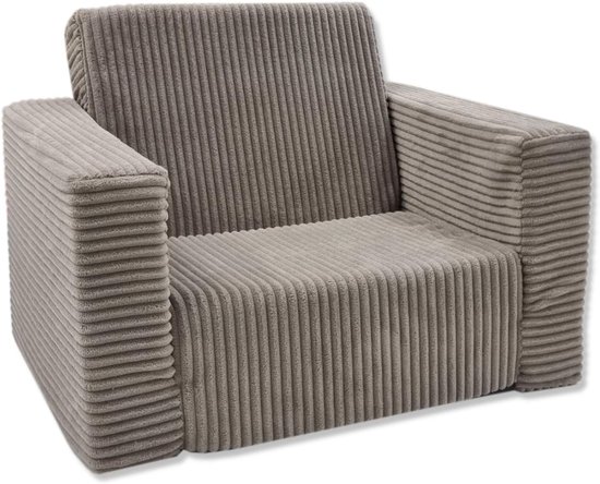 YOR® Kindersofa - Zitzak - Kinderstoel - Beige - 100cm x 50cm x 40cm — afbeelding 2