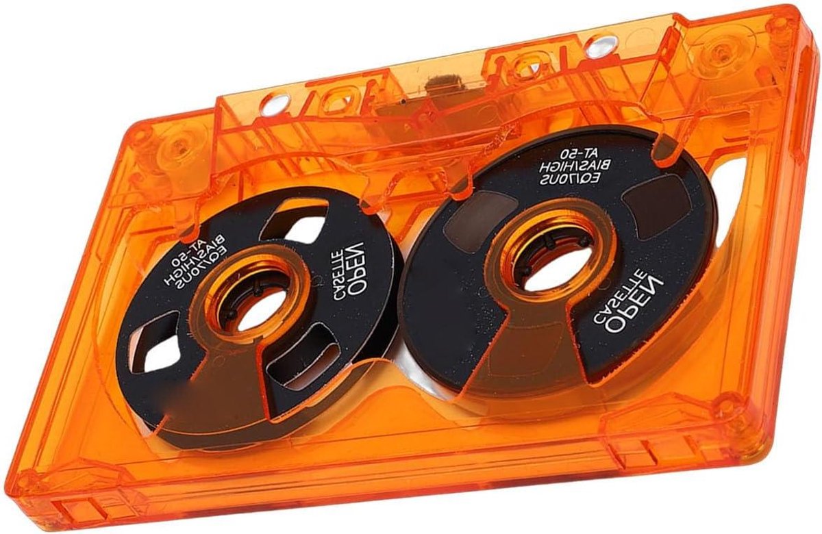 Cassettebandje - Audio tape - Muziek opnemen - Dynamisch Visueel Effect - 50 minuten - Metaal