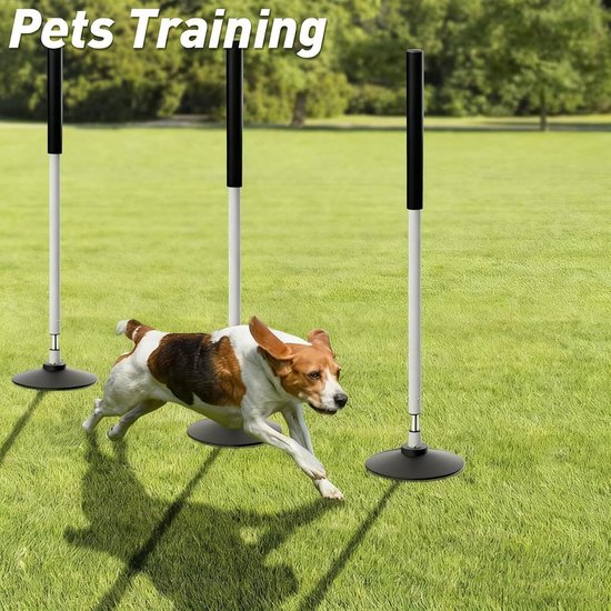 Sport Trainingsstokken - Snelheidsstokken Oefenmateriaal - Sporttraining Verbeteren - Schokbestendige Stabiele Basis - 24 inch - Zwart — afbeelding 3