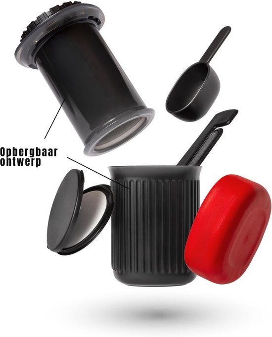 AHD® Draagbare Koffiemachine - Blender To Go - Draagbare Blender - Grijs - 6cm x 6cm x 24cm van Ahd — afbeelding 5
