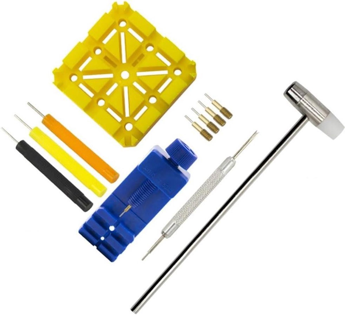 Horloge Reparatie Set - Band Verstel Tool - Horloge Onderhoud - 11 Delige Kit