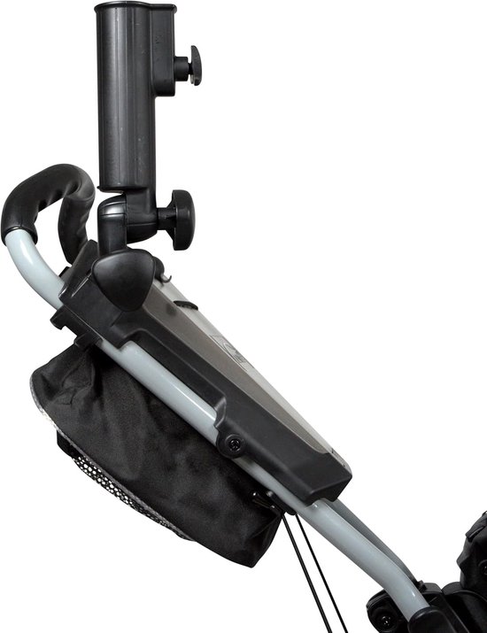 Golftrolley Inklapbaar - Push Trolley - Golfen Met Gemak - Sterk Aluminium Frame - Tot 25 kg - Wit Roze — afbeelding 4