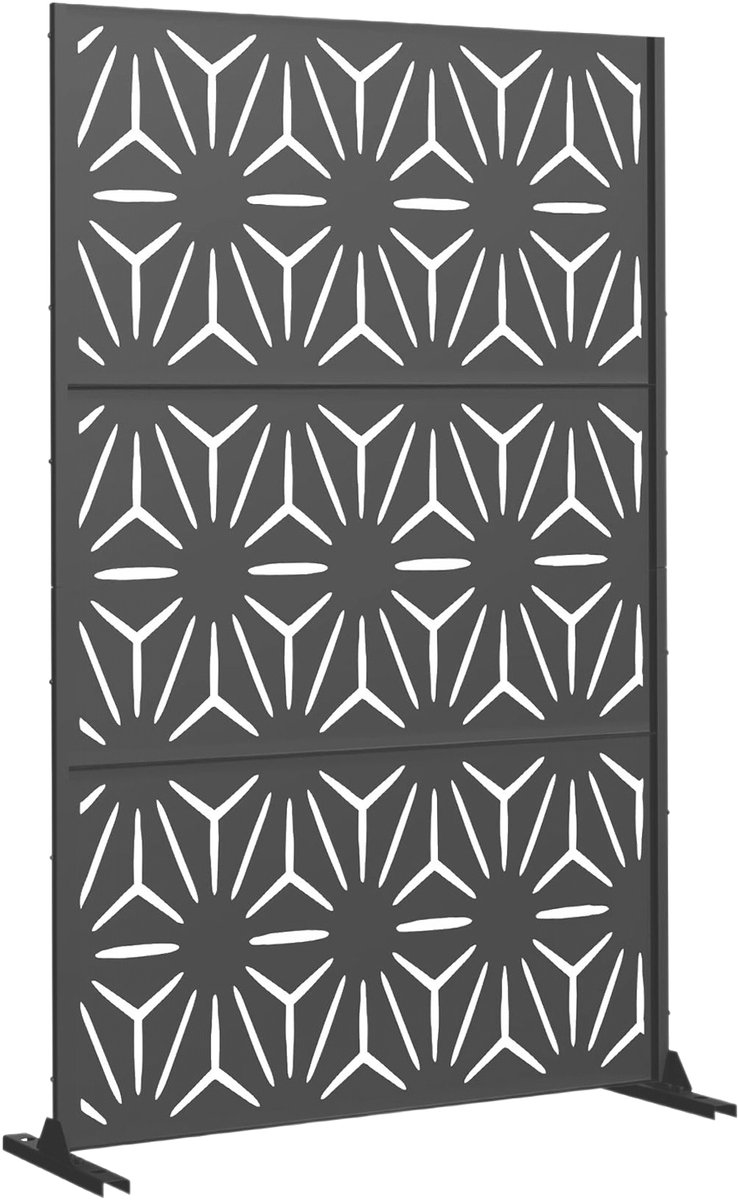 Scheidingswand Kilsturd privacyscherm 180x120x40 cm antracietgrijs casa.pro