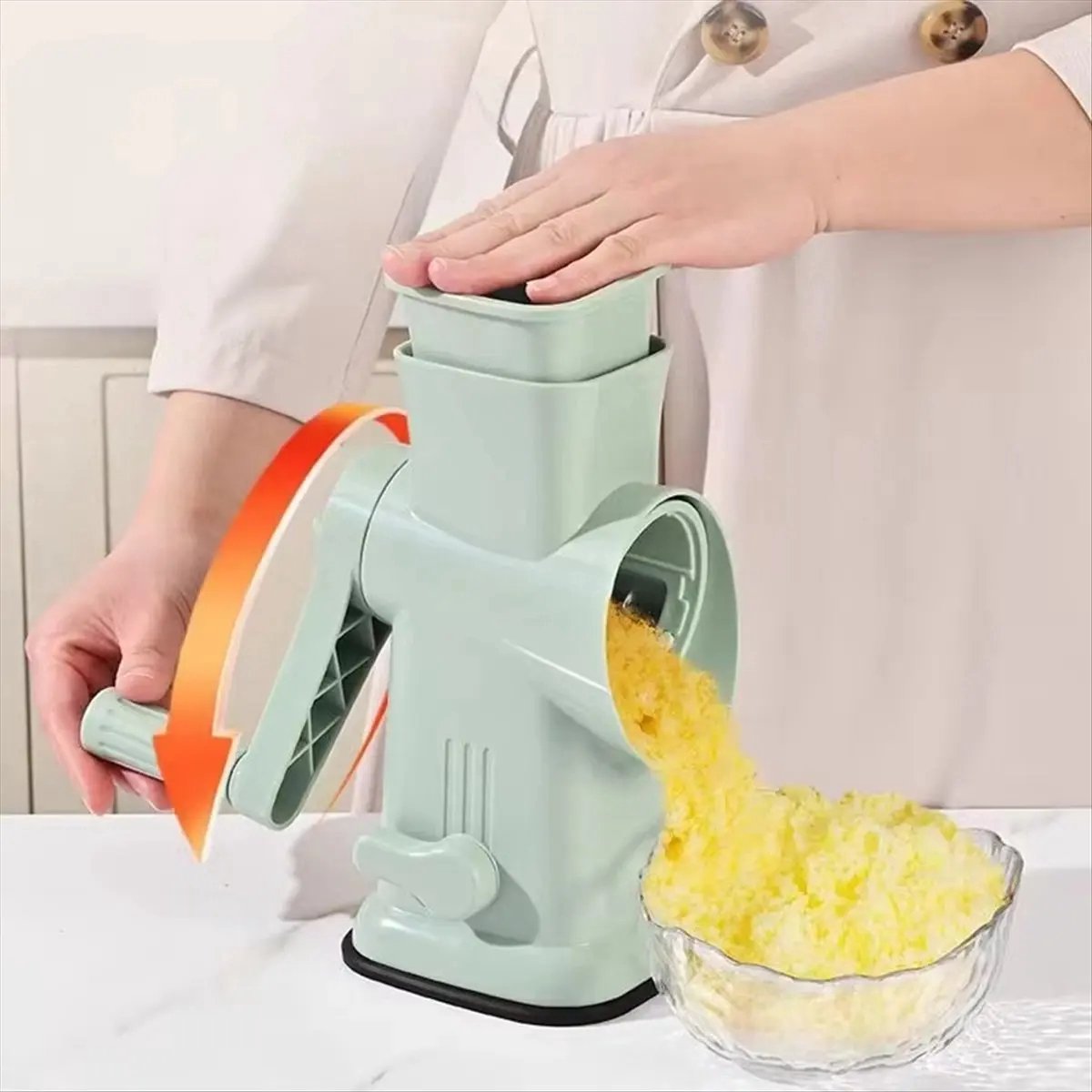 KZQ Handmatige Schaafijsmachine Compact Zonder Elektriciteit IJsbreker Voor Thuisgebruik Handgedreven Ijsblokjesmachine Voor Schepsel IJs Dessert En Smoothies Keukengerei Voor Zelfgemaakt Schepijs En Cocktails
