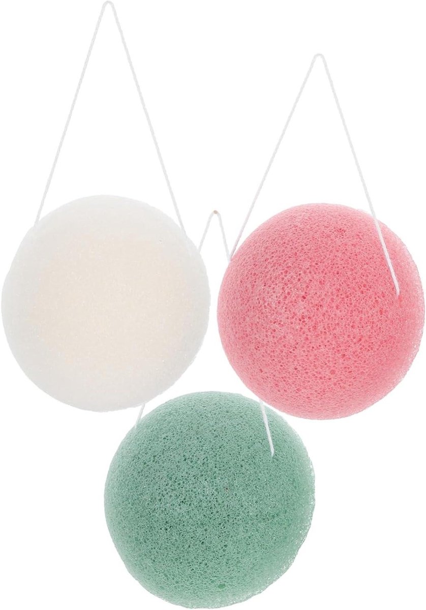 Gezichtsreinigingssponsjes - Make-up Sponsjes - Dagelijkse Reiniging - Zachte Textuur - 7.3 cm - Zoals getoond