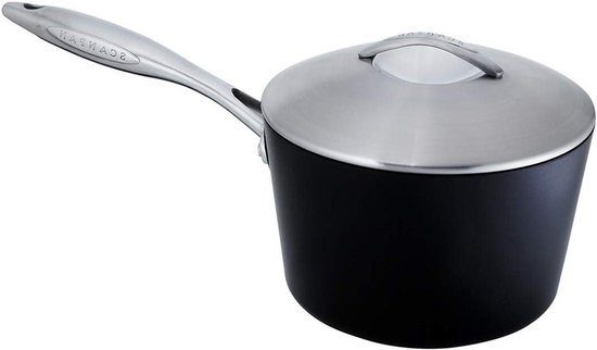 Steelpan met deksel - Kookpan Sauspan - Lekker Koken - PFOA-vrij Titanium - 25 Liter - Zilver
