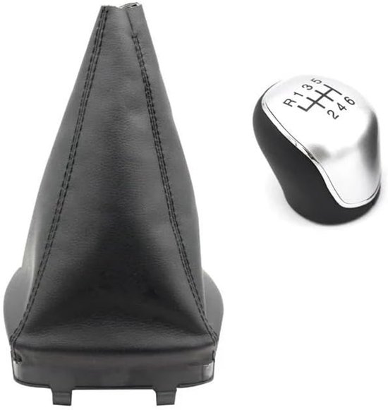 Versnellingspook Knop - Schakelknop Handbal - Rijcomfort Verbeteren - Ergonomisch R-vormig Design - 10x10 millimeter - Zilver — afbeelding 4