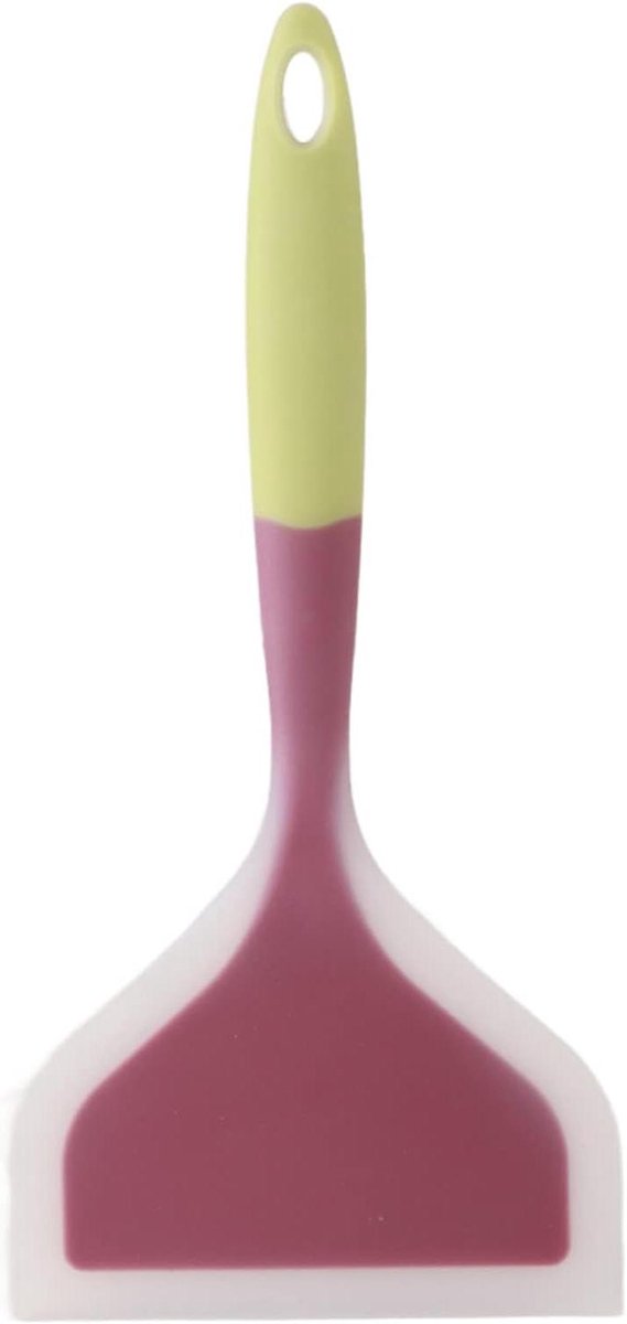 Siliconen Spatel - Keuken Flipper - Koken en Bakken - Hittebestendig Materiaal - 26 cm - Groen