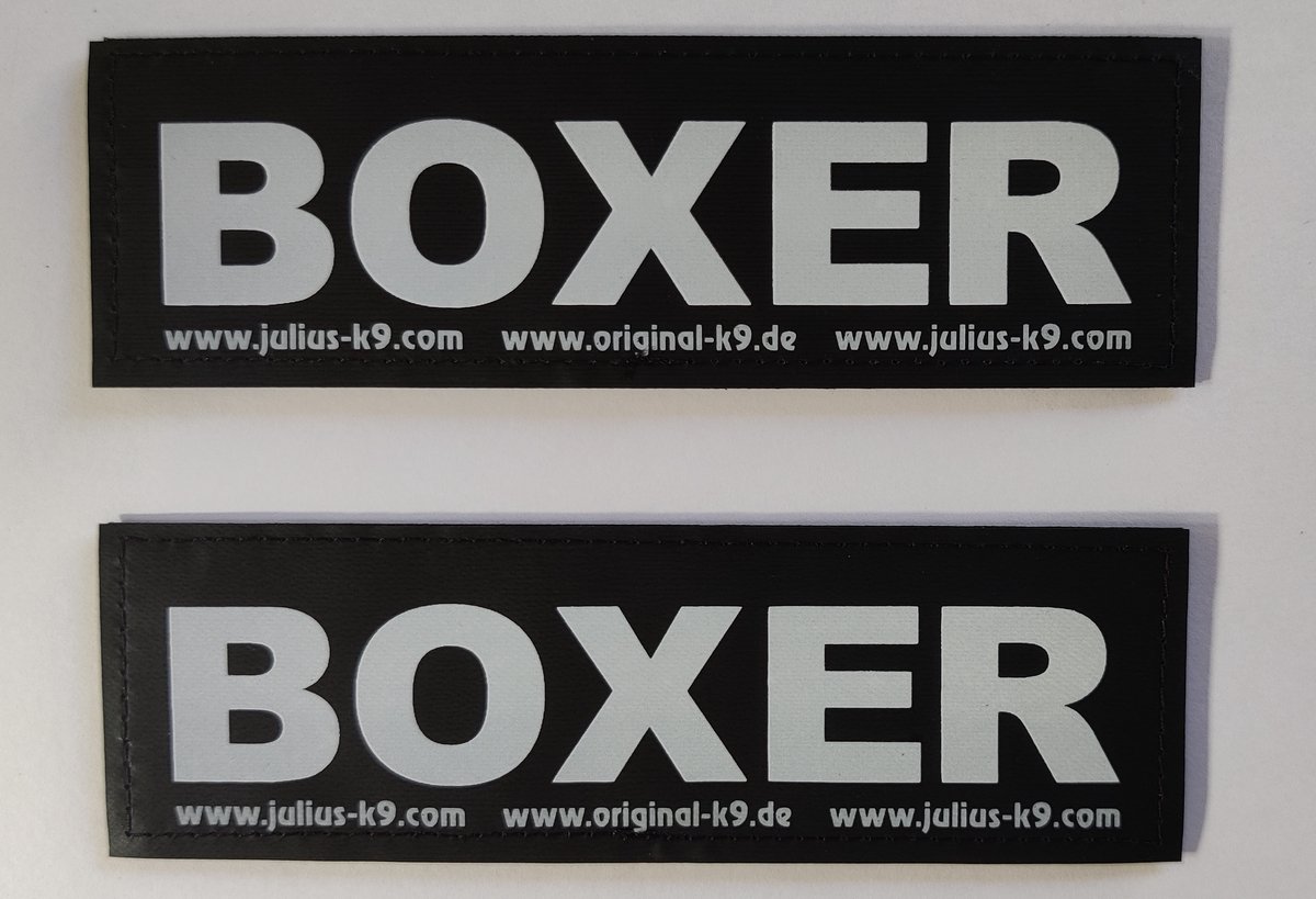 Set Labels voor Powerharness - Large tekst: BOXER