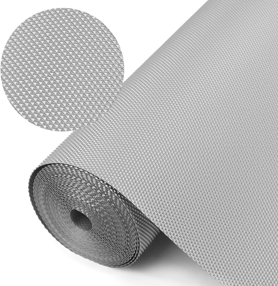 Lademat - Kastfolie Papier - Laden Schoon Houden - Antislip Structuur - 50x600 cm - Grijs