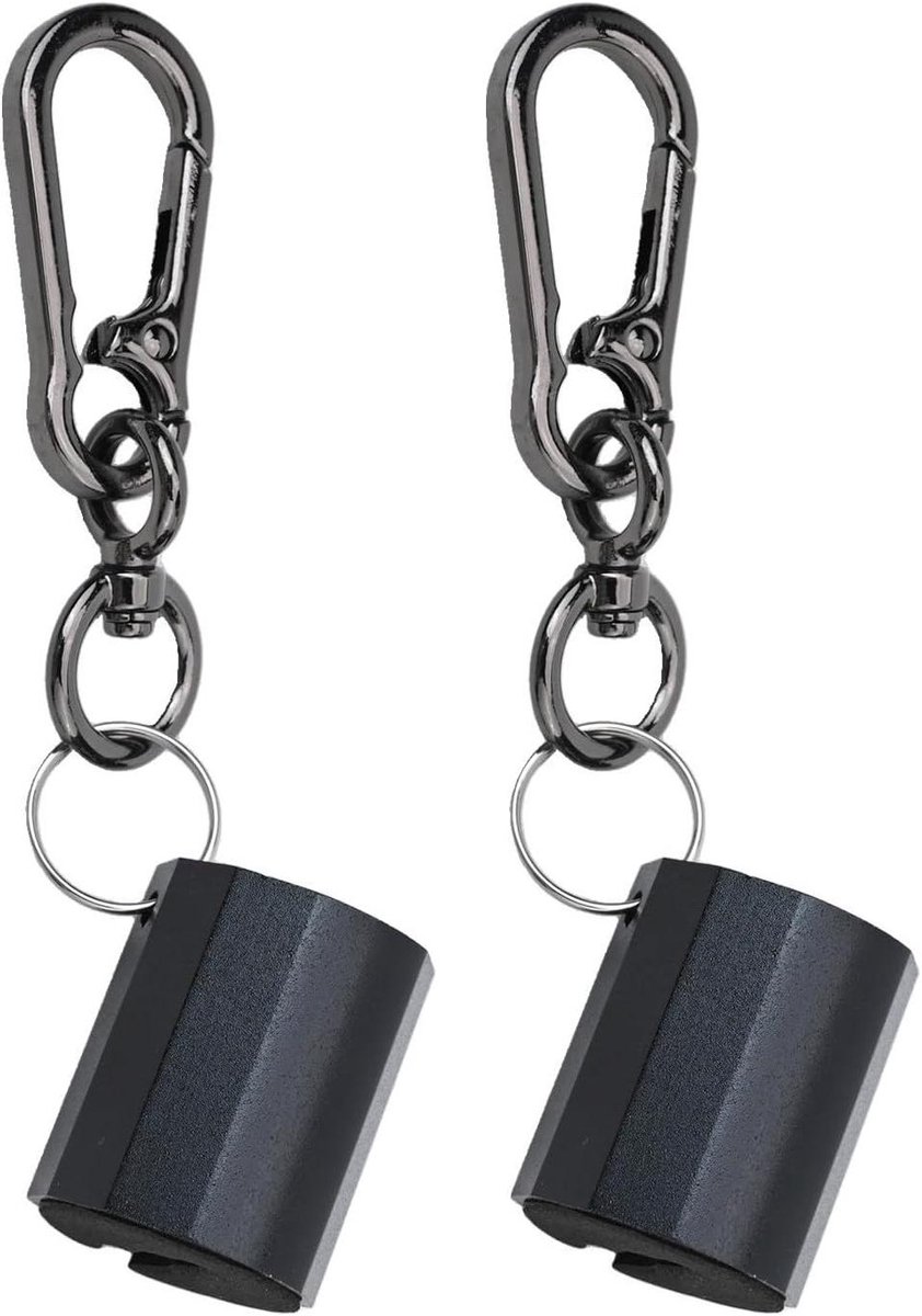 Hengel Clips - Paalhouder - Vissen Ondersteuning - 360 Graden Draaibaar - 2 Stuks - Rood