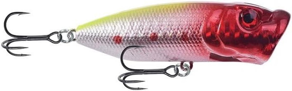 Vis Aas - Wobbler Popper - Roofvis Vangen - Realistische Drijfwerking - 7 cm 10 g - Veelkleurig