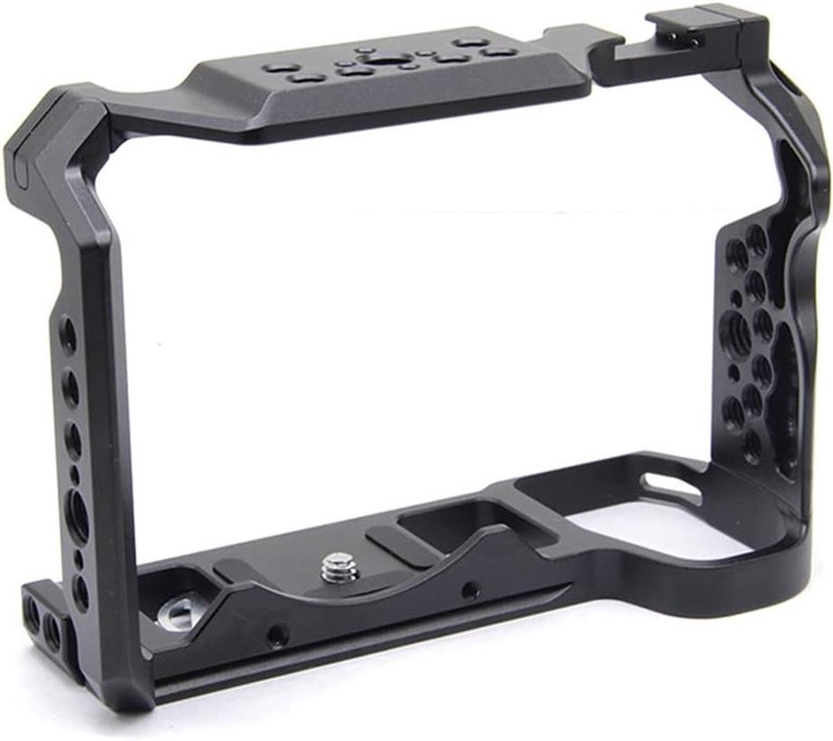Camera Kooi Frame - Stabilisator Rig - Verticale Shots - CNC Precisie - 150 mm Lengte - Zwart