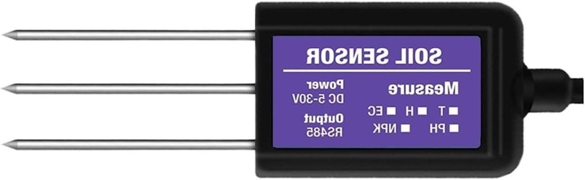 RS485 Modbus Bodemsensor 7 in 1 Meet Vochtigheid Temperatuur Vochtigheid EC PH NPK (Th-ec)