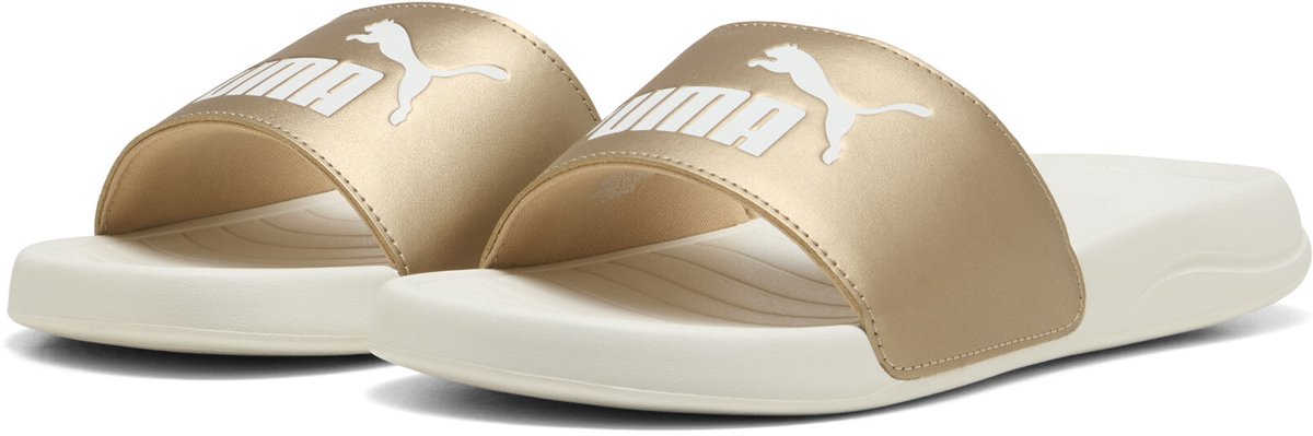 PUMA Popcat 20 Metallic Glam Dames Slippers PUMA -Warm Goud