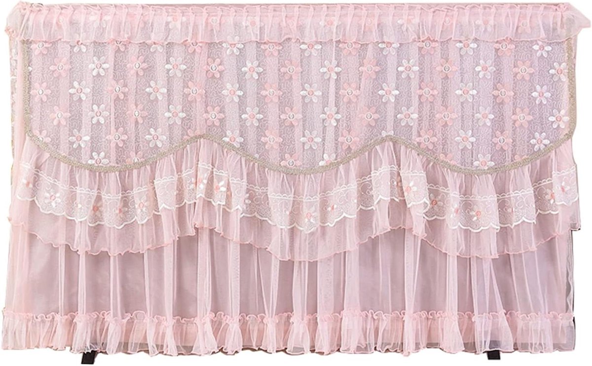 TV Stofhoes - Scherm Beschermer - Interieur Decoratie - Universele Pasvorm - 58 Inch - Roze
