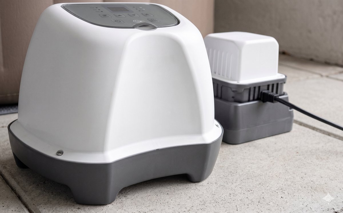 Zoutwatersysteem voor Zwembad - Automatische Zoutchlorator zonder Chloortabletten - Digitaal Bedieningspaneel met Display - Ingebouwde 24-uurs Timer - Chloorproductie 4 g/u - Geschikt voor Zwembaden tot 17.413 Liter - 12V – foto 3
