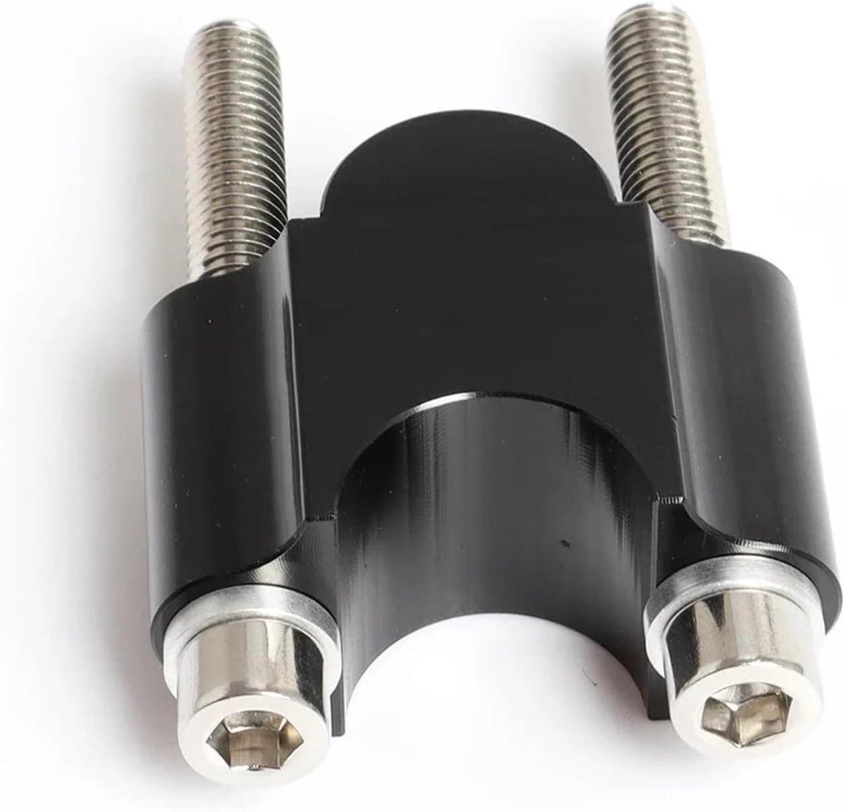 Motorfiets Stuur Riser - Bar Mount Klem - Comfortabeler Rijden - Verhoogt Stuur 30mm - Universeel 28mm - Zwart